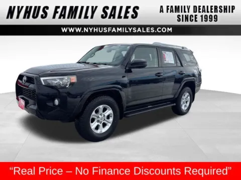 Black 2017 Toyota 4Runner SR5 for sale in Perham, MN