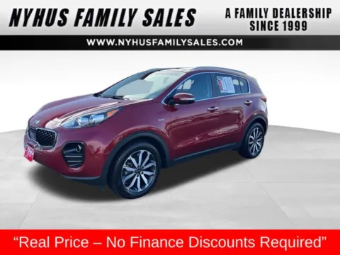Red 2017 Kia Sportage EX for sale in Perham, MN