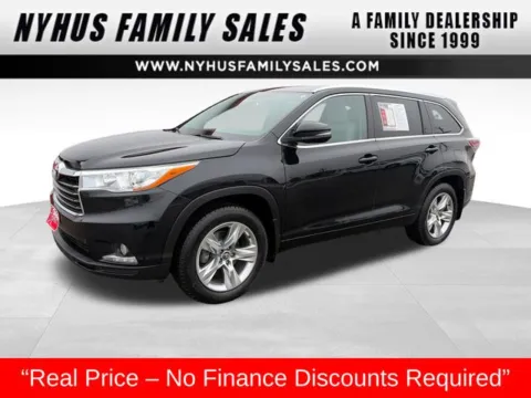Black 2016 Toyota Highlander Limited for sale in Perham, MN