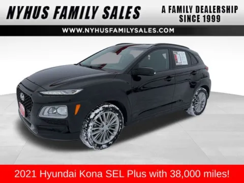 Black 2021 Hyundai Kona SEL Plus for sale in Perham, MN