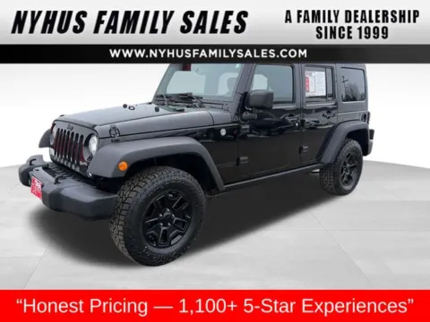 Black 2017 Jeep Wrangler Unlimited Willys for sale in Perham, MN
