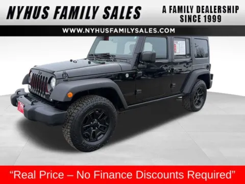 Black 2017 Jeep Wrangler Unlimited Willys for sale in Perham, MN