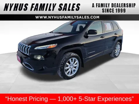 Black 2017 Jeep Cherokee Limited for sale in Perham, MN