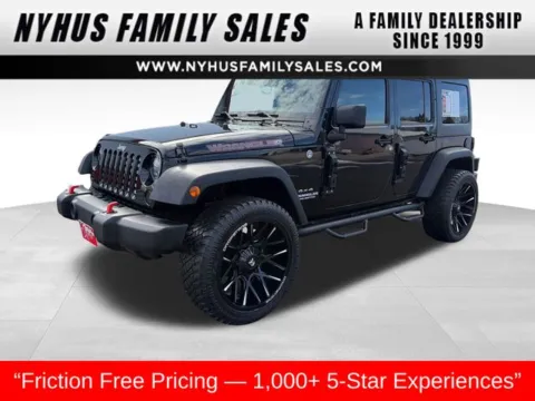 Black 2012 Jeep Wrangler Unlimited Rubicon for sale in Perham, MN