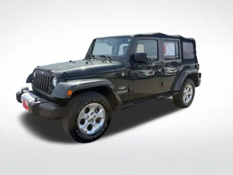 Green 2015 Jeep Wrangler Unlimited Sahara for sale in Perham, MN