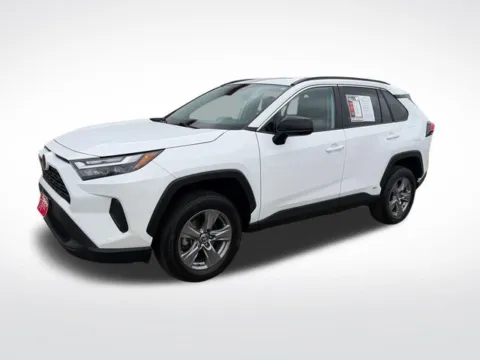 White 2023 Toyota RAV4 Hybrid LE for sale in Perham, MN