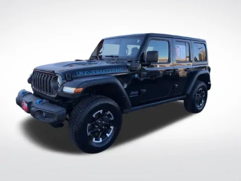 Black 2024 Jeep Wrangler Rubicon 4xe for sale in Perham, MN