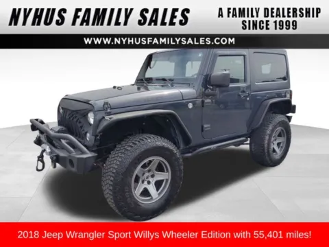 Gray 2018 Jeep Wrangler JK Willys Wheeler for sale in Perham, MN