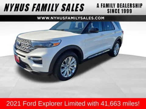 White 2021 Ford Explorer Limited for sale in Perham, MN