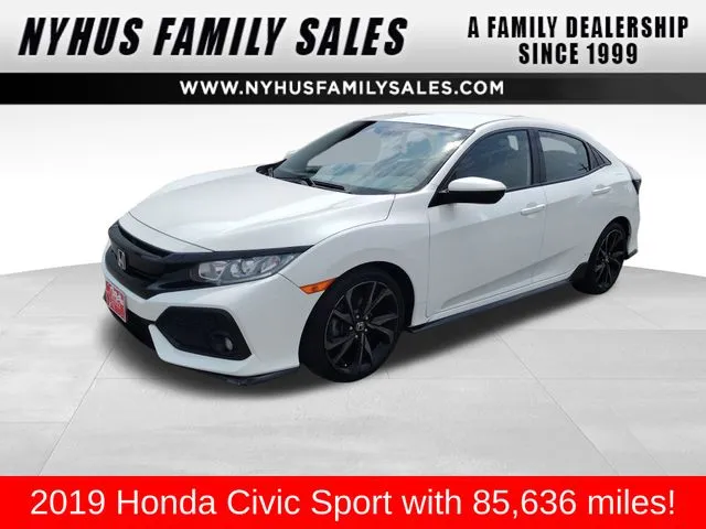 White 2019 Honda Civic Sport for sale in Perham, MN