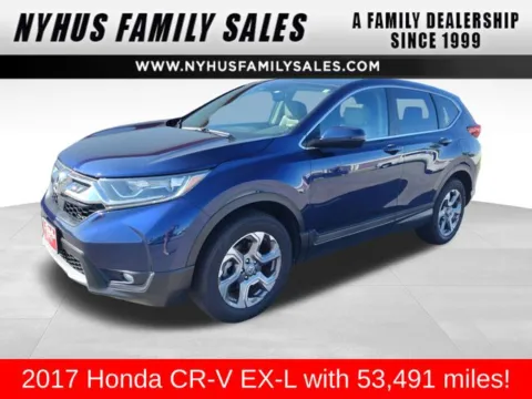 Black 2017 Honda CR-V EX-L for sale in Perham, MN