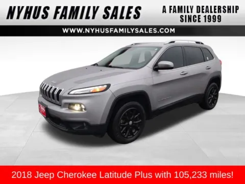 Silver 2018 Jeep Cherokee Latitude Plus for sale in Perham, MN