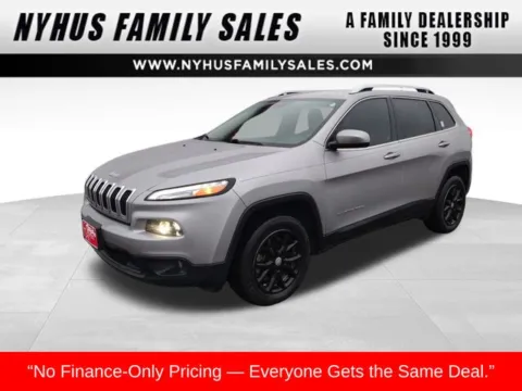 Silver 2018 Jeep Cherokee Latitude Plus for sale in Perham, MN