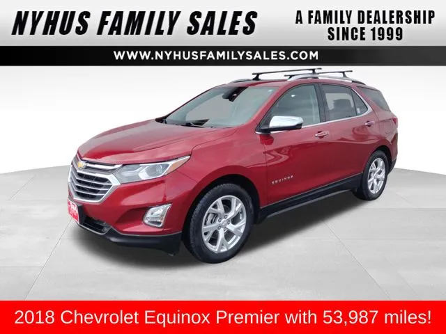 Red 2018 Chevrolet Equinox Premier for sale in Perham, MN