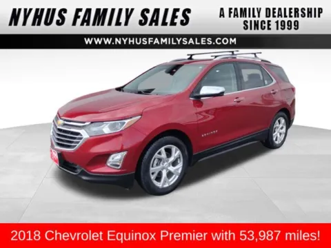Red 2018 Chevrolet Equinox Premier for sale in Perham, MN