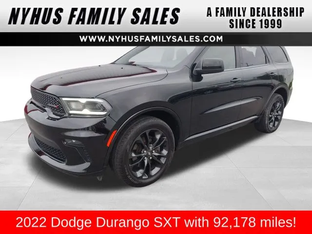 Black 2022 Dodge Durango SXT for sale in Perham, MN