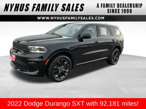 Black 2022 Dodge Durango SXT for sale in Perham, MN