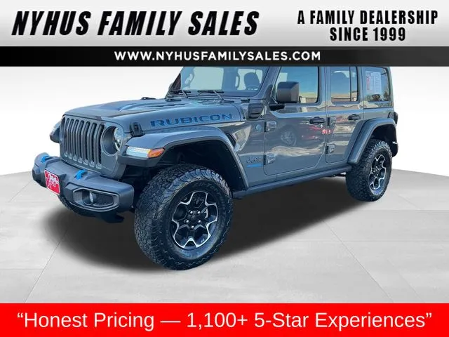 Gray 2021 Jeep Wrangler Unlimited Rubicon 4xe for sale in Perham, MN