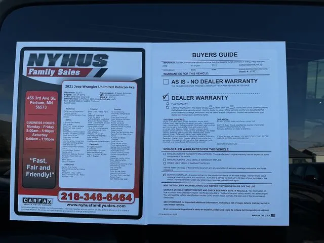 2021 Jeep Wrangler Unlimited Rubicon 4XE - Photo 76