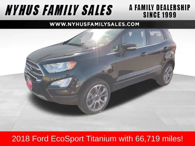 Black 2018 Ford EcoSport Titanium for sale in Perham, MN