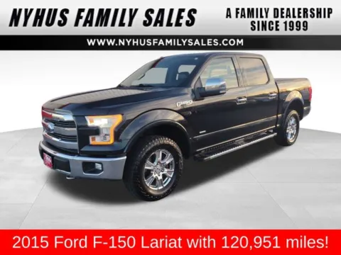 Black 2015 Ford F-150 Lariat for sale in Perham, MN