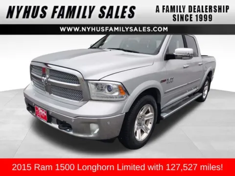 Silver 2015 Ram 1500 Laramie Longhorn for sale in Perham, MN