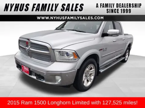 Silver 2015 Ram 1500 Laramie Longhorn for sale in Perham, MN