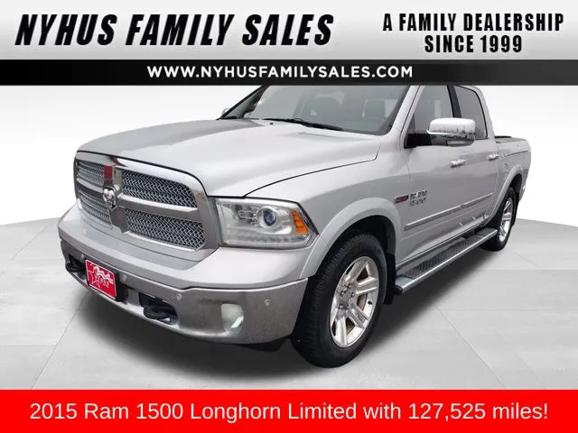 Silver 2015 Ram 1500 Laramie Longhorn for sale in Perham, MN