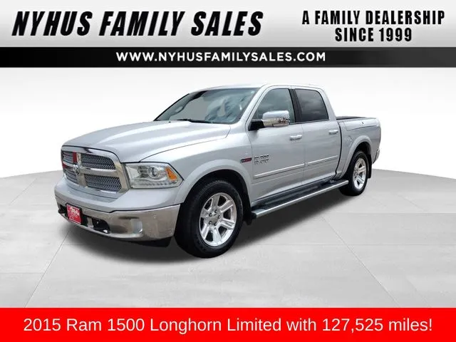 Silver 2015 Ram 1500 Laramie Longhorn for sale in Perham, MN