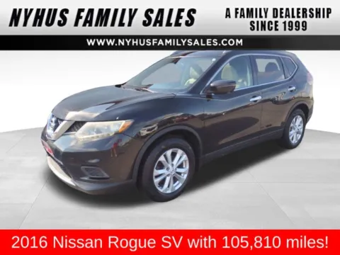Black 2016 Nissan Rogue SV for sale in Perham, MN