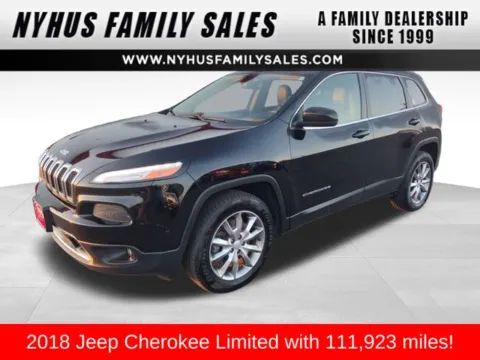 Black 2018 Jeep Cherokee Limited for sale in Perham, MN