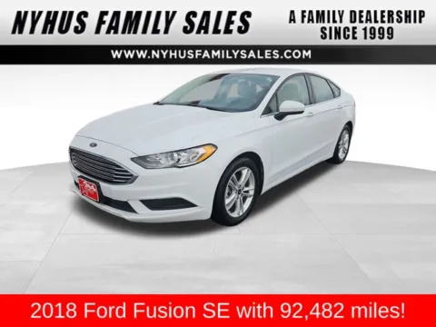 White 2018 Ford Fusion SE for sale in Perham, MN