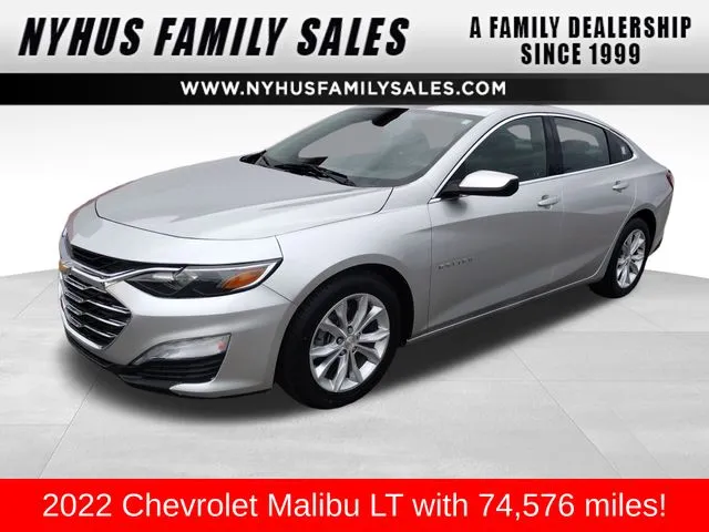 Silver 2022 Chevrolet Malibu LT for sale in Perham, MN