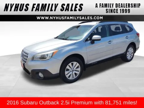 Silver 2016 Subaru Outback 2.5i Premium for sale in Perham, MN