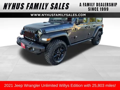 Gray 2021 Jeep Wrangler Unlimited Willys for sale in Perham, MN