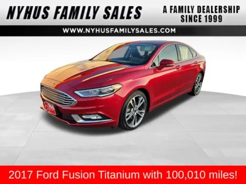 Red 2017 Ford Fusion Titanium for sale in Perham, MN