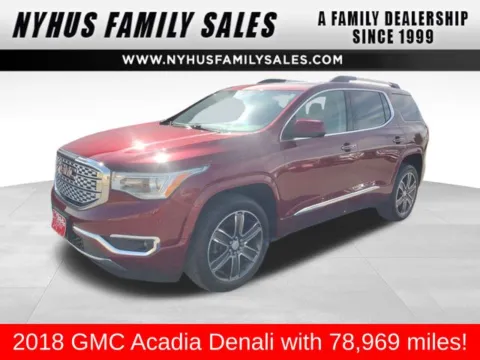 Red 2018 GMC Acadia Denali for sale in Perham, MN