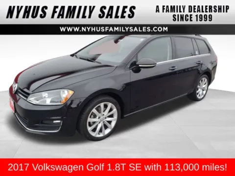 Black 2017 Volkswagen Golf SportWagen SE for sale in Perham, MN