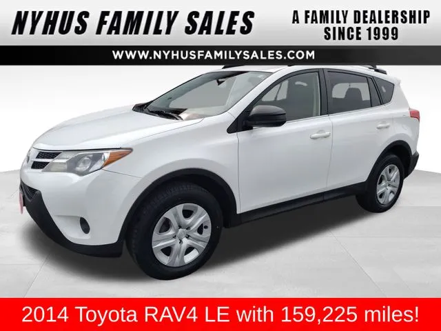 White 2014 Toyota RAV4 LE for sale in Perham, MN