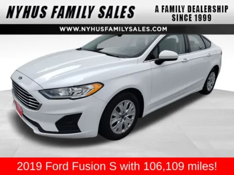 White 2019 Ford Fusion S for sale in Perham, MN