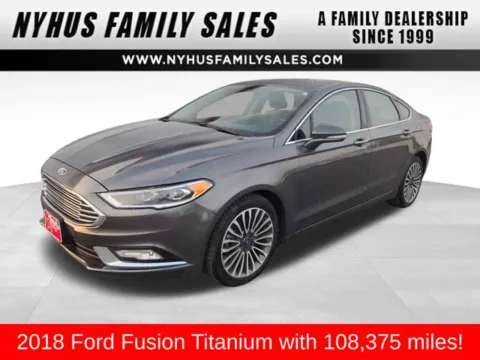 Gray 2018 Ford Fusion Titanium for sale in Perham, MN