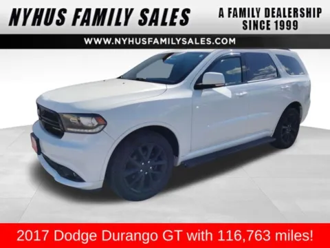White 2017 Dodge Durango GT for sale in Perham, MN
