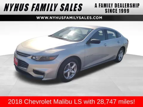 Silver 2018 Chevrolet Malibu LS for sale in Perham, MN