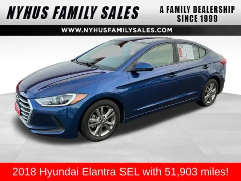Blue 2018 Hyundai Elantra SEL for sale in Perham, MN