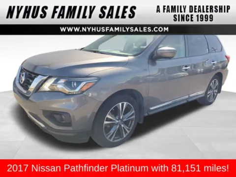 Gray 2017 Nissan Pathfinder Platinum for sale in Perham, MN