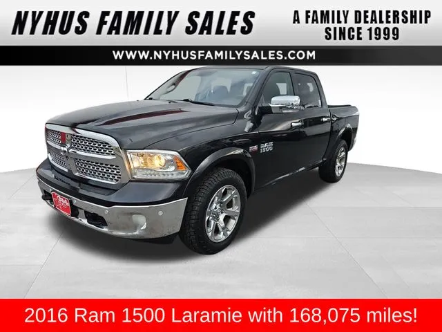 Black 2016 Ram 1500 Laramie for sale in Perham, MN