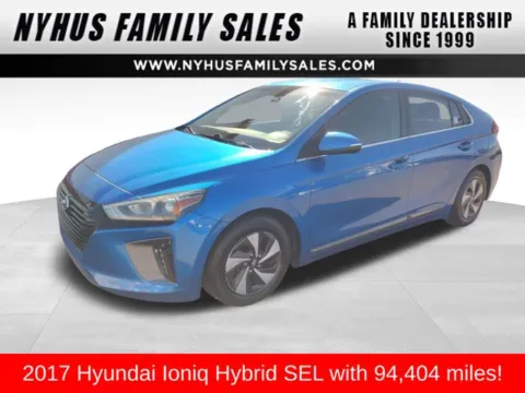 Blue 2017 Hyundai Ioniq Hybrid SEL for sale in Perham, MN