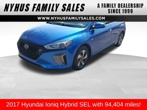 Blue 2017 Hyundai Ioniq Hybrid SEL for sale in Perham, MN