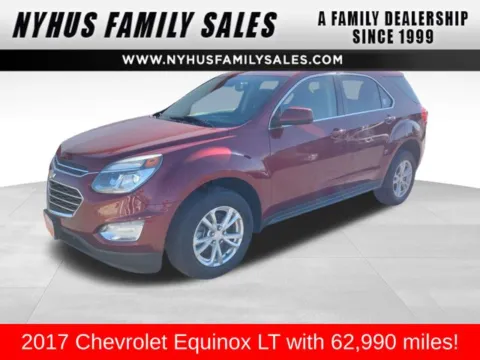Red 2017 Chevrolet Equinox LT for sale in Perham, MN