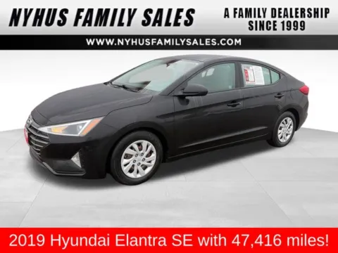 Black 2019 Hyundai Elantra SE for sale in Perham, MN